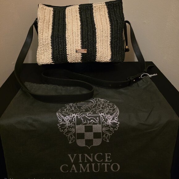 Vince Camuto Handbags - Vince Camuto Dario Straw Crossbody
